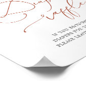 Rainbow Baby shower Diaper Raffle Sign Poster (Hoek)