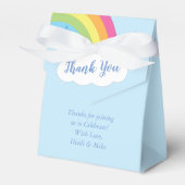Rainbow Baby shower Favor Box Bedankdoosjes (Voorkant Zijde)