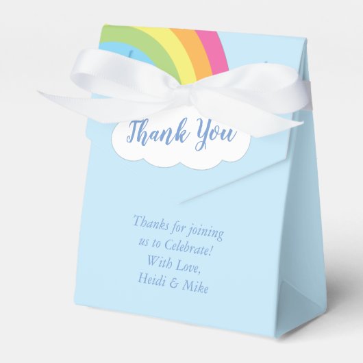 Rainbow Baby shower Favor Box Bedankdoosjes (Voorkant Zijde)