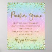 Rainbow Baby shower Game Sign Poster (Voorkant)
