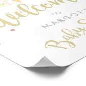 Rainbow Baby shower Gender Neutral Welcome Poster (Hoek)