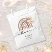 Rainbow Baby shower Genderneutraal Boho Bedankzakje (Geknipt)
