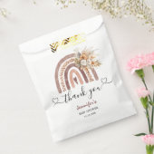 Rainbow Baby shower Genderneutraal Boho Bedankzakje (Gezegeld)