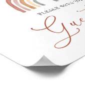 Rainbow Baby shower Guestbook Poster (Hoek)