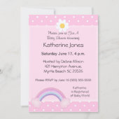Rainbow Baby shower Invitation Kaart (Voorkant)