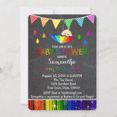 Rainbow Baby shower Invitation Kaart (Voorkant)
