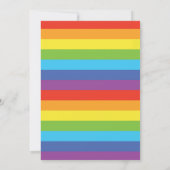 Rainbow Baby shower Invitation Kaart (Achterkant)