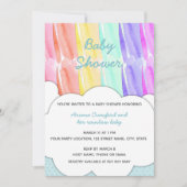 Rainbow Baby shower Invitation Kaart (Voorkant)