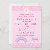 Rainbow Baby shower Invitation Kaart (Voorkant)