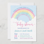 Rainbow Baby shower Invitation Kaart (Voorkant)