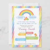Rainbow Baby shower Invitation Kaart (Voorkant)