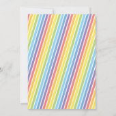 Rainbow Baby shower Invitation Kaart (Achterkant)