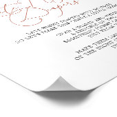 Rainbow Baby shower Late Night Diapers Sign Poster (Hoek)