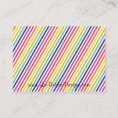 Rainbow Baby shower Luier Raffle Tickets Informatiekaartje (Achterkant)