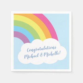 Rainbow Baby shower Napkins Servet