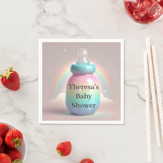 Rainbow Baby shower Napkins Servet (Insitu)