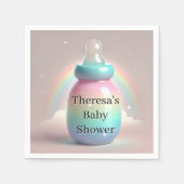 Rainbow Baby shower Napkins Servet (Voorkant)