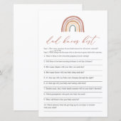 Rainbow Baby shower Papa kent beste game (Voorkant / Achterkant)