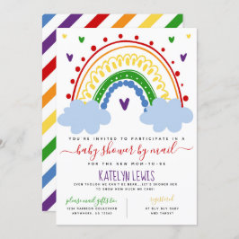Rainbow-Baby shower per e-mail Kaart