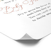 Rainbow Baby shower raden het Baby Food teken Poster (Hoek)