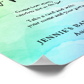 Rainbow-Baby shower raden hoeveel games er worden  Poster (Hoek)