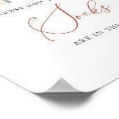 Rainbow-Baby shower raden hoeveel sokborden Poster (Hoek)