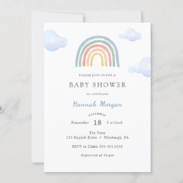 Rainbow Baby shower-uitnodiging Kaart