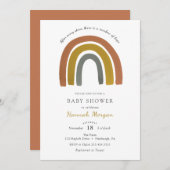 Rainbow Baby shower-uitnodiging Kaart (Voorkant / Achterkant)
