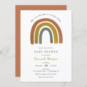Rainbow Baby shower-uitnodiging Kaart
