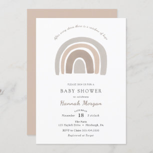 Rainbow Baby shower-uitnodiging Kaart