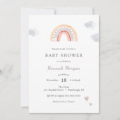 Rainbow Baby shower-uitnodiging Kaart (Voorkant)