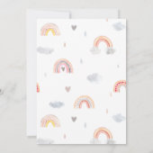 Rainbow Baby shower-uitnodiging Kaart (Achterkant)