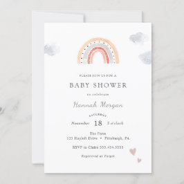 Rainbow Baby shower-uitnodiging Kaart