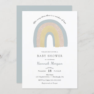 Rainbow Baby shower-uitnodiging Kaart