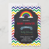 Rainbow baby shower-uitnodigkaart kaart (Voorkant)