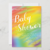 Rainbow Baby shower Waterverf Genderneutraal Kaart (Voorkant)