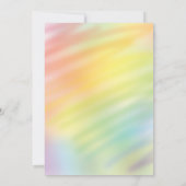 Rainbow Baby shower Waterverf Genderneutraal Kaart (Achterkant)