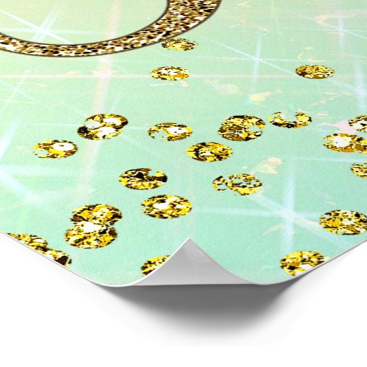 Rainbow Baby shower Welkomstteken Poster (Hoek)