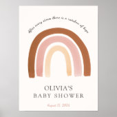 Rainbow Baby shower Welkomstteken Poster (Voorkant)