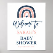 Rainbow-Baby shower: welkomstteken Poster (Voorkant)
