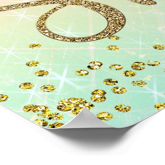 Rainbow Baby shower Welkomstteken Poster (Hoek)