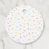 Rainbow Baby Sprinkle Bedankt Bedankjes Labels (Achterkant)