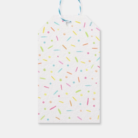 Rainbow Baby Sprinkle Bedankt Cadeaulabel (Achterkant)