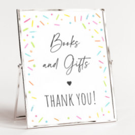 Rainbow Baby Sprinkle Books & Gifts Sign Poster