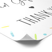 Rainbow Baby Sprinkle Books & Gifts Sign Poster (Hoek)