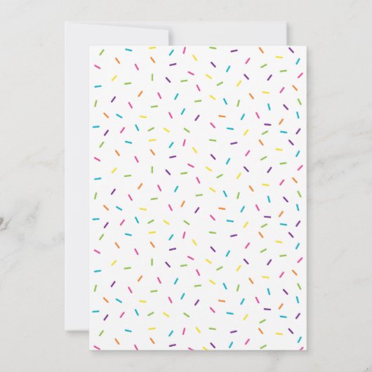 Rainbow Baby Sprinkle Kaart (Achterkant)