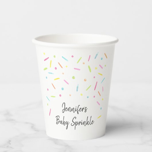 Rainbow Baby Sprinkle Papieren Bekers (Voorkant)