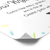 Rainbow Baby Sprinkle raadt hoeveel spel Poster (Hoek)