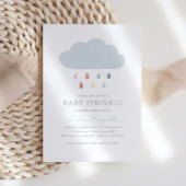 Rainbow Baby Sprinkle Rain Cloud Baby shower Kaart