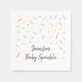 Rainbow Baby Sprinkle Servet (Voorkant)